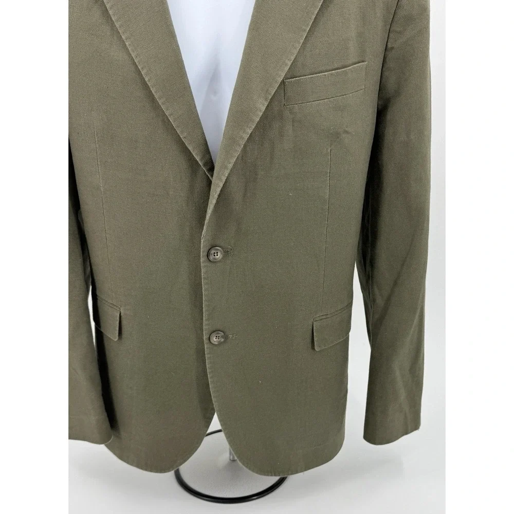 Tailorbyrd Brown Linen Blend Textured Sport Coat Blazer Men's 44L NWOT **READ**